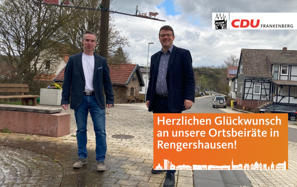 Herzlichen Glückwunsch an unsere Ortsbeiräte in Rengershausen!
