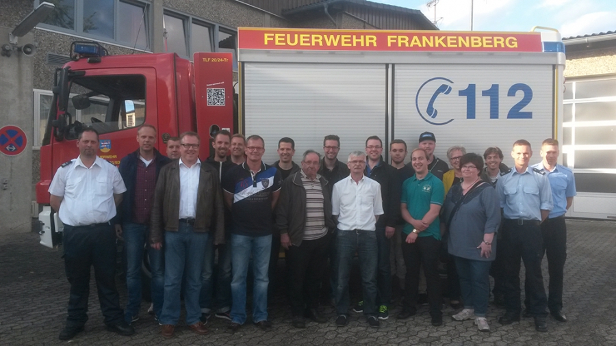 CDU und JU Frankenberg informieren sich bei Freiwilliger Feuerwehr
