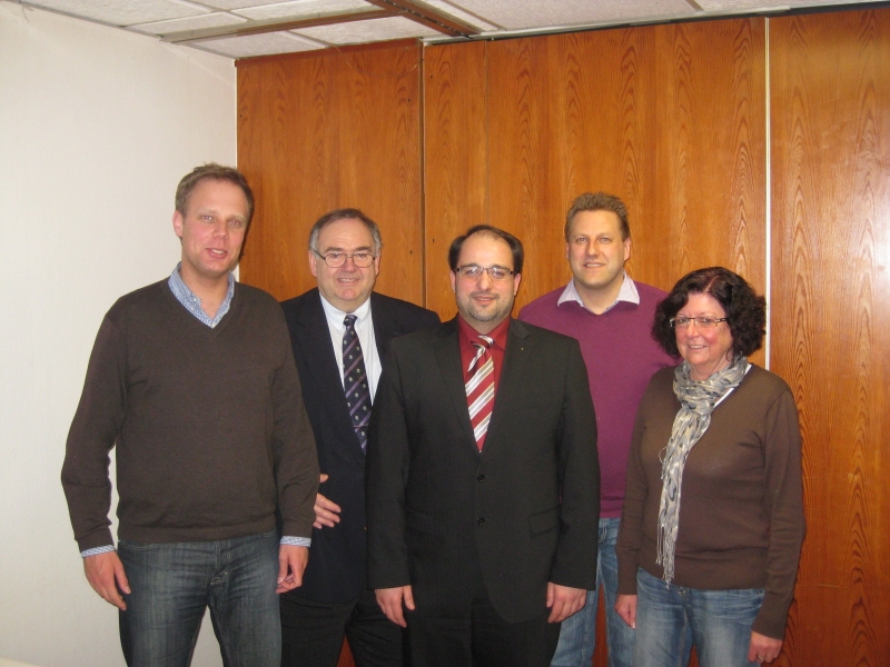 Mitglieder der Frankenberger CDU zusammen mit dem Bundestagsabgeordneten Bernd Siebert